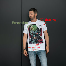 Funny Zombie Personalisiert Name T-Shirt Cooles Co