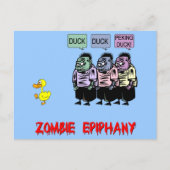 Funny Zombie Postkarte (Vorderseite)