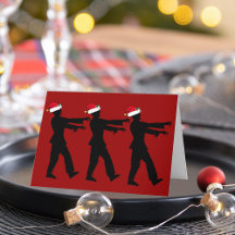 Funny Zombie Santa Christmas Red