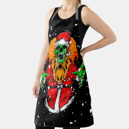 Funny Zombie Santa Claus Weihnachten Schürze (InSitu)