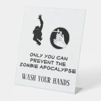 Funny Zombie Wash Hands Restaurant Badezimmer