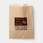 Funny Zombie Zone Halloween Lady Fingers Geschenktütchen (Vorderseite)