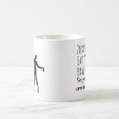 Funny Zombies essen Brains Kaffeetasse (Mittel)