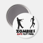 Funny Zombies Fast Food Magnet (Vorderseite/Rückseite)