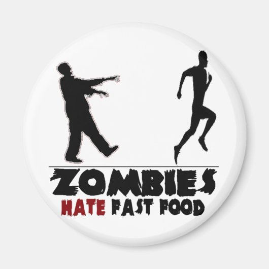 Funny Zombies Fast Food Magnet (Vorne)