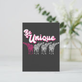 Funny Zookeeper Safari Zebra Zoo Tier Kostüm Postkarte (Stehend Vorderseite)