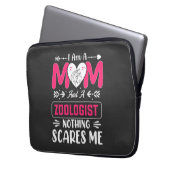 Funny Zoologist Mama, Zoologe Mama Laptopschutzhülle (Vorderseite Links)