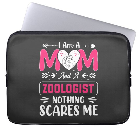 Funny Zoologist Mama, Zoologe Mama Laptopschutzhülle (Vorderseite)