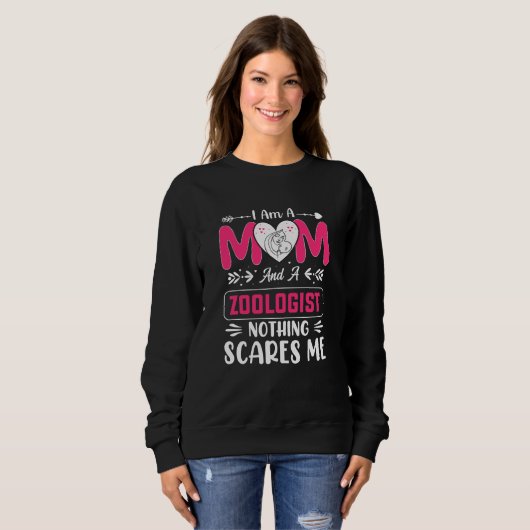 Funny Zoologist Mama, Zoologe Mama Sweatshirt (Vorne ganz)