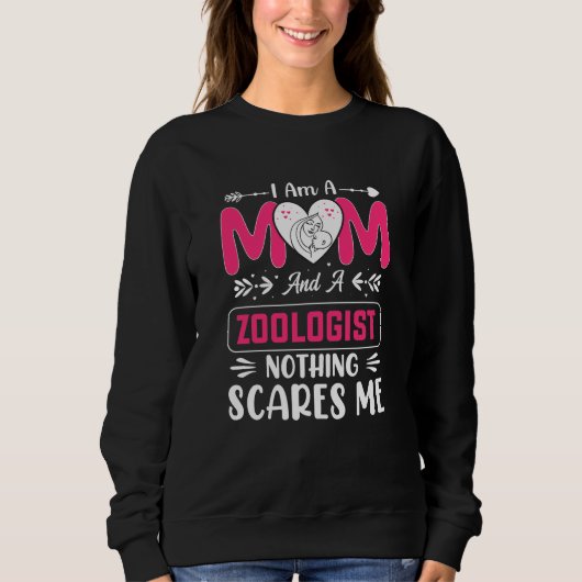 Funny Zoologist Mama, Zoologe Mama Sweatshirt (Vorderseite)