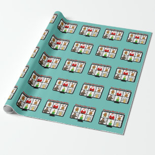Funny Zoom Urlaubspapier Geschenkpapier
