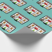 Funny Zoom Urlaubspapier Geschenkpapier (Ecke)