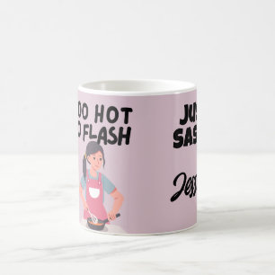 Funny zu heiß zu Flash nur einfach personalisieren Kaffeetasse