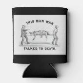 Funny "Zu Tode getreten" Vintag Introvertiert Man' Dosenkühler (Rückseite)