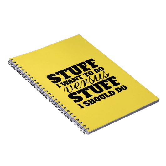 Funny zu tun List Notebook gelb Notizblock (Rechte Seite)