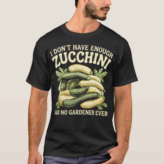 Funny Zucchini Lover Garden Vegetable Veggie Vegan T-Shirt (Vorderseite)