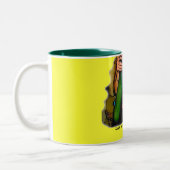 Funny Zucchini Zitat Double Z Zweifarbige Tasse (Links)