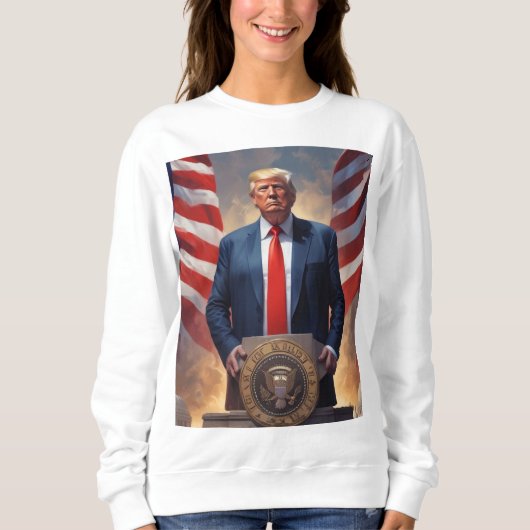 Funny zufällig Donald Trump Sweatshirt (Vorderseite)