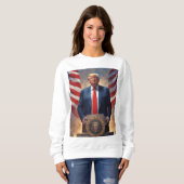 Funny zufällig Donald Trump Sweatshirt (Vorne ganz)