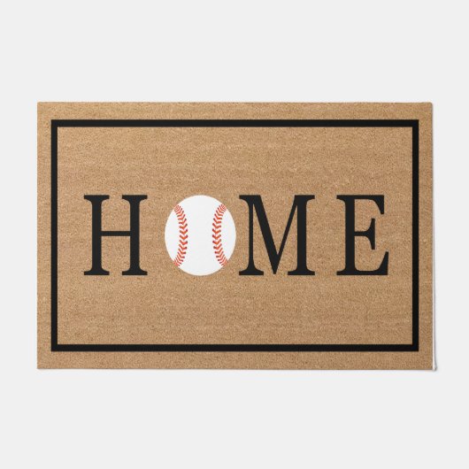 Funny Zuhause Baseball Mat, Baseball Player Gesche Fußmatte (Vorderseite)