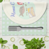 Funny Zuhause Cooking Sprichwort Küchentuch (Gefaltet)