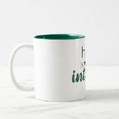 Funny "Zuhause is where the Introvert is" Zitat-Ta Zweifarbige Tasse (Links)