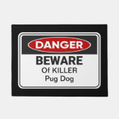 Funny Zuhause Mops Dog Zuhause Welcome Mat Fußmatte (Vorderseite)