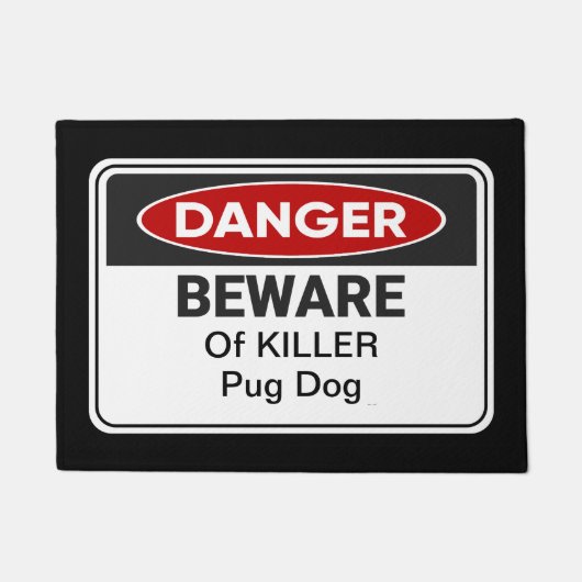 Funny Zuhause Mops Dog Zuhause Welcome Mat Fußmatte (Vorderseite)