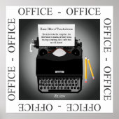 Funny Zuhause Office arbeitet von Zuhause Poster (Vorne)