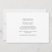 Funny Zuhause School Hund Klasse 2021 Foto Abschlu Einladung (Rückseite)