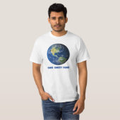 Funny Zuhause Sweet Zuhause Earth Planet T-Shirt (Vorne ganz)