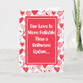 Funny-zuverlässiger als Software-Valentinstag Karte (Vorderseite)