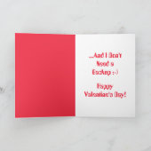 Funny-zuverlässiger als Software-Valentinstag Karte (Innenseite)