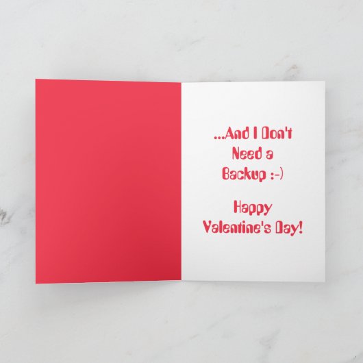Funny-zuverlässiger als Software-Valentinstag Karte (Innenseite)