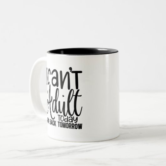 Funny Zweifarbige Tasse (Vorderseite Links)