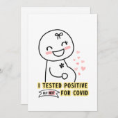 FunnyI getestet positive Schwangerschaft Ankündigung (Vorne/Hinten)