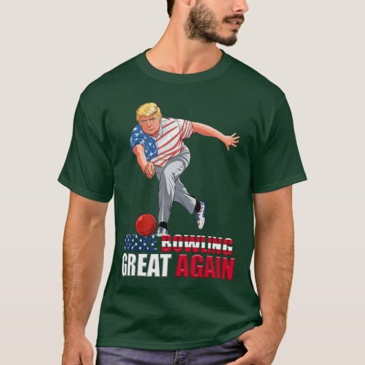 Funnyrump Bowling Make Bowling Great Again girl T-Shirt (Vorderseite)