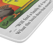 FunnyThanksgiving Spaß Glass Cutting Board Schneidebrett (Ecke)