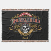 FunnyVintage Knucklehead Academy Skull Decke (Vorderseite)