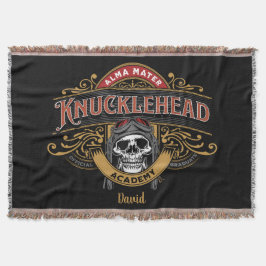 FunnyVintage Knucklehead Academy Skull Decke