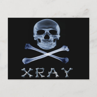 FUNOLOGIE-PIRATENFLAGGE des XRAY PIRATE-Flag Postkarte