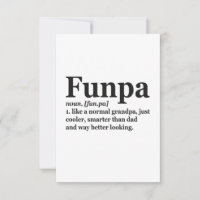 Funpa Funny Definition nur Cooler Großvater Vater