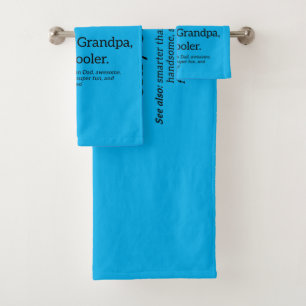 Funpa wie ein Opa nur Cooler Badhandtuch Set