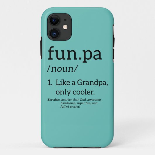 Funpa wie ein Opa nur Cooler Case-Mate iPhone Hülle (Rückseite)