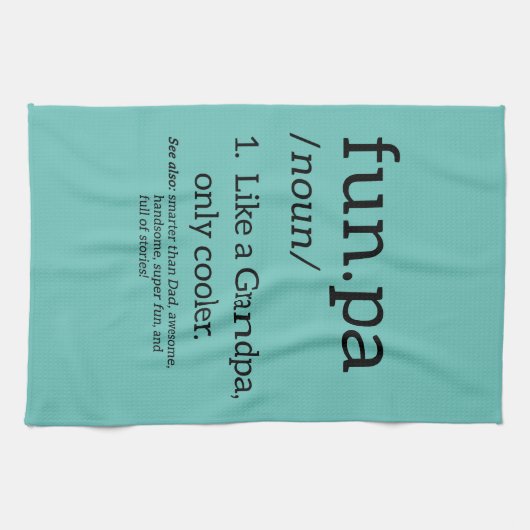 Funpa wie ein Opa nur Cooler Geschirrtuch (Horizontal)