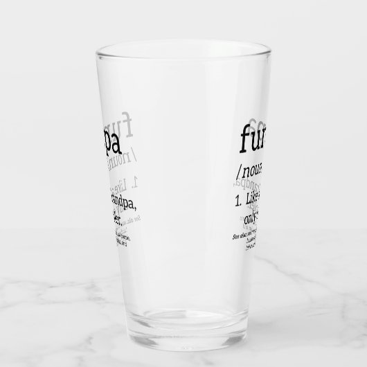 Funpa wie ein Opa nur Cooler Glas (Links)
