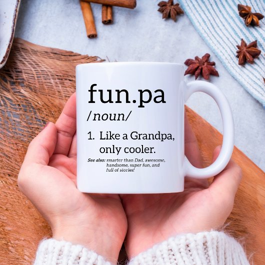 Funpa wie ein Opa nur Cooler Kaffeetasse