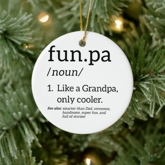Funpa wie ein Opa nur Cooler Keramik Ornament (Baum)