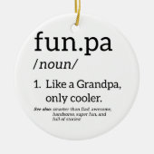 Funpa wie ein Opa nur Cooler Keramik Ornament (Vorne)