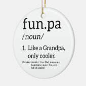Funpa wie ein Opa nur Cooler Keramik Ornament (Links)